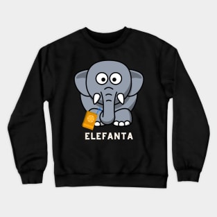 elephant fanta graphic Crewneck Sweatshirt